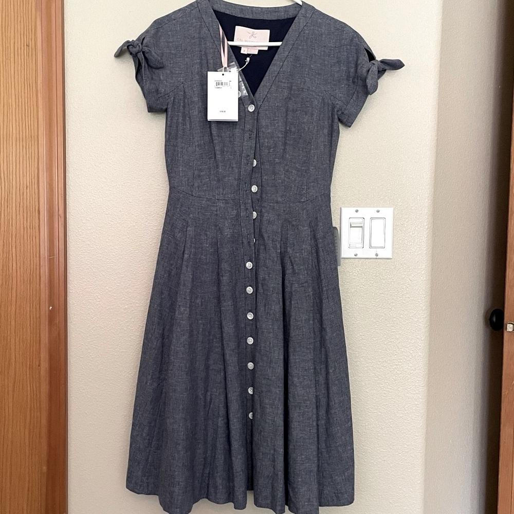 Gal meets glam lenna dress chambray size 2